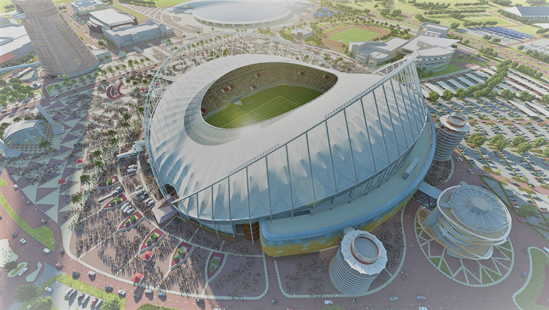 Fifa World Cup 2022 Qatar Stadiums Estadios Del Mundial Doovi Aria Art 4934